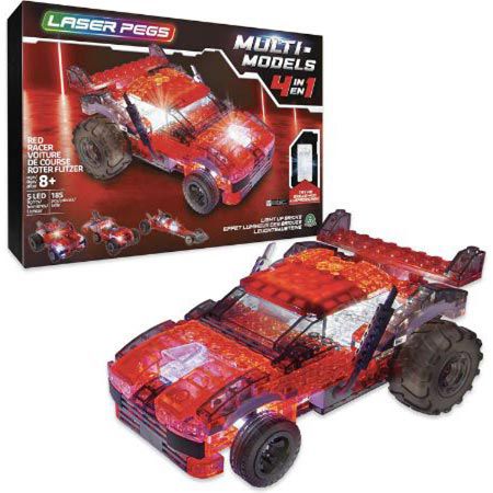 Laser Pegs Multi Models 4 in 1 Red Racer für 6,44€ (statt 11€)