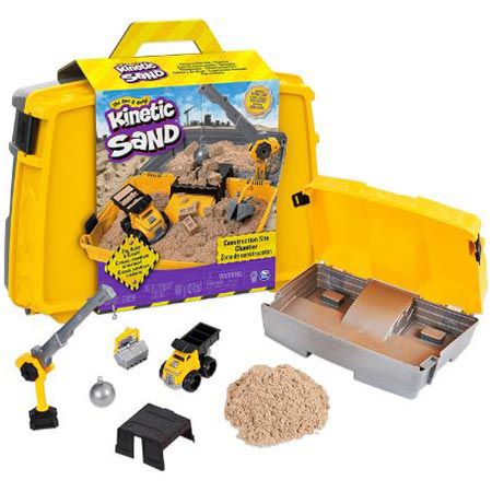 Kinetic Sand Baustellen Koffer mit 907g kinetischem Sand für 24,68€ (statt 30€)