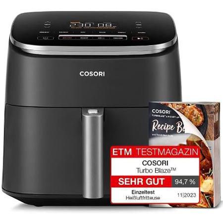 Cosori Turboblaze 9-in-1 Heißluftfritteuse, 6L für 119,99€ (statt 145€)