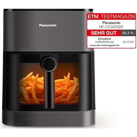 🍟 Panasonic NF-CC500SXE Air Fryer mit Sichtfenster, 5L für 99€ (statt 127€)