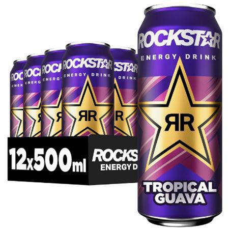 🔥 12x Rockstar Energy Drink Tropical Guava, 0,5L ab 7,80€ (statt 18€)   Nur 0,65€ pro Dose!