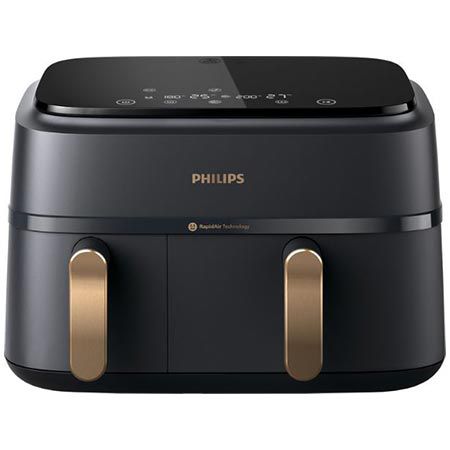 🍟 Philips NA352/00 3000 Series Dual Basket Heißluftfritteuse, 9L für 139€ (statt 169€)