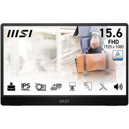 MSI PRO MP161 E2U 15,6″ FHD Portabler Monitor mit 60Hz für 99,99€ (statt 117€)