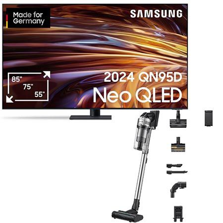 🔥 Samsung GQ-QN95DAT 75″ QLED TV + Jet 85 PetPRO Sauger für 3.039€ (statt 3.648€)