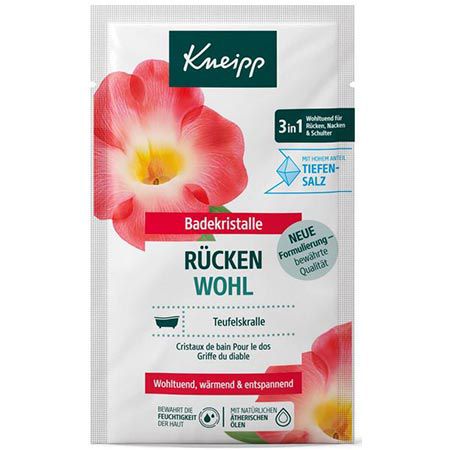 Kneipp Rücken Wohl Badekristalle mit Extrakt der Teufelskralle, 60g ab 0,68€ (statt 1€)