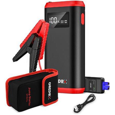 GREPRO 3000A Starthilfe Powerbank mit LCD Bildschirm für 39,99€ (statt 90€)