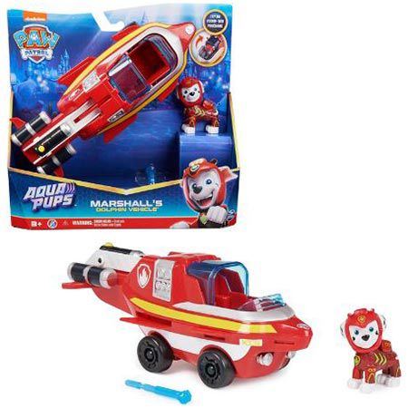 Paw Patrol Aqua Pups   Basis Spielzeugauto mit Figur für 12,37€ (statt 20€)