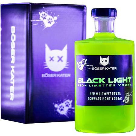 Böser Kater Blacklight Vodka mit Leucht Effekt, 0,5L für 35,61€ (statt 42€)