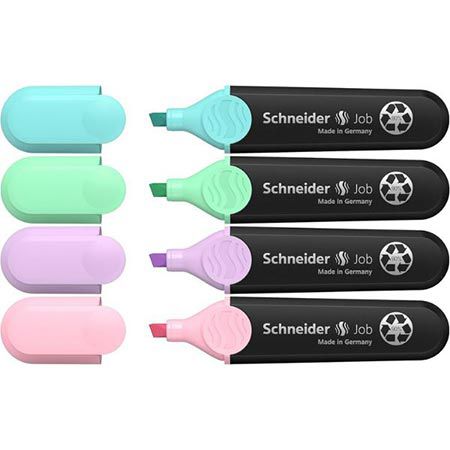 4er Pack Schneider Job 150 Pastell Textmarker für 2,50€ (statt 6€)