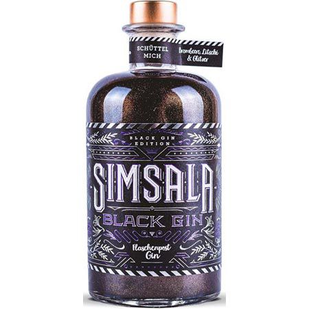 🍸 Simsala Black Gin mit Brombeere & Litschi + Glitter für 29,95€ (statt 40€)