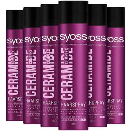 6er Pack Syoss Ceramide Complex Haarspray, 400ml ab 21,38€ (statt 30€)