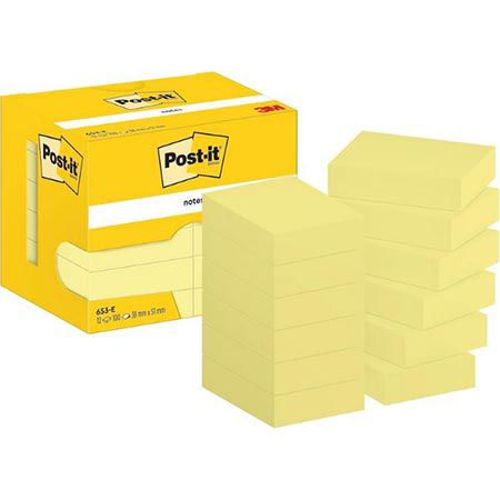 12 x 100 Blatt Post-it Notizen, Kanariengelb ab 6,64€ (statt 11€)