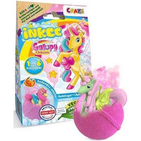 Inkee Galupy Unicorn Badebombe mit Überraschung für 2,77€ (statt 4€)