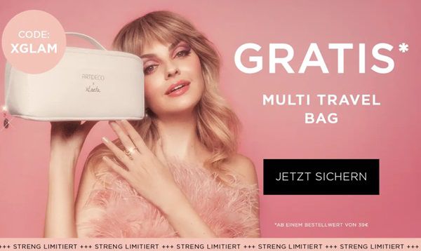 ARTDECO: ab 39€ Bestellwert Multi Travel Bag gratis dazu