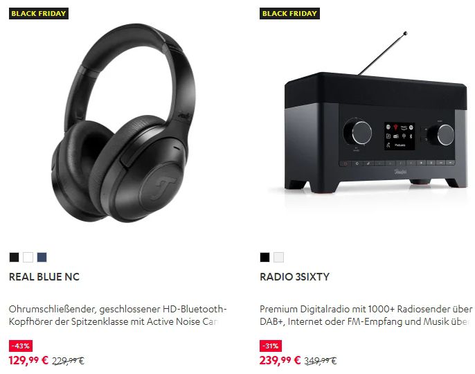 🎶 Teufel Black Friday Angebote   Bis 43% Rabatt