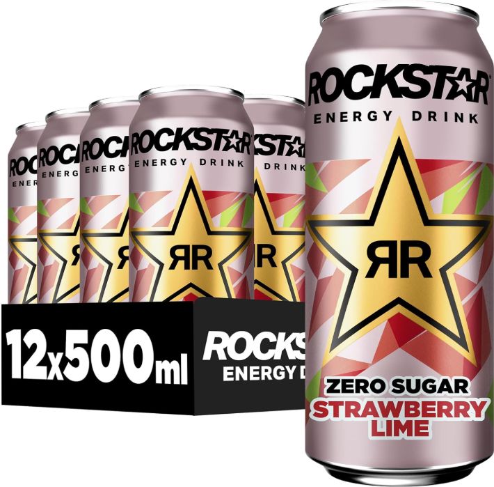 🍓 Rockstar Energy Drink Strawberry Lime Zero Sugar ab 9,89€ (statt 18€)