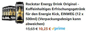 💪 12x Rockstar Energy Drink Original (500ml) ab 10€ (statt 18€)