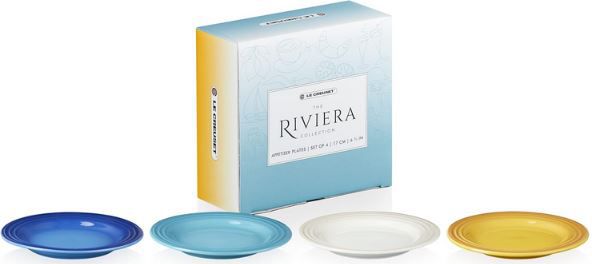 4er Pack Le Creuset Riviera Steingut Vorspeisenteller, 17cm für 26,34€ (statt 60€)