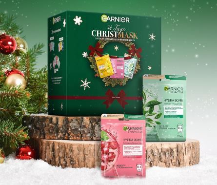 Garnier Tuchmasken Adventskalender mit 24 Masken ab 28,49€ (statt 37€)