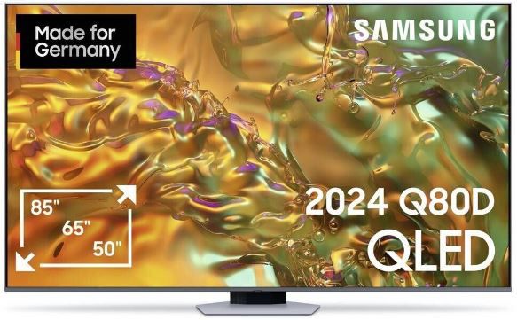 🔥 Samsung GQ65Q80DATXZG 65 4K QLED TV mit 100Hz für 978,90€ (statt 1.299€)