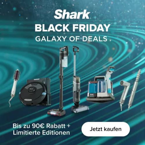 🔥 Shark Black Friday bis zu 90€ Rabatt + 10% Extra – z.B. Akku-Staubsauger ab 189€ (statt 300€)