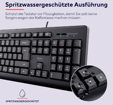 Trust Taro Kabelgebundene Tastatur für 9,34€ (statt 18€)