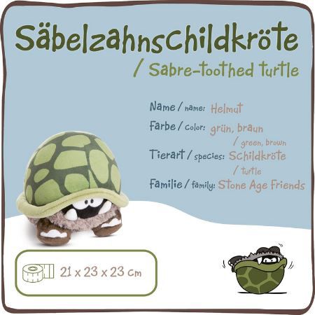 NICI Säbelzahnschildkröte Helmut Kuscheltier, 23cm für 6,11€ (statt 10€)