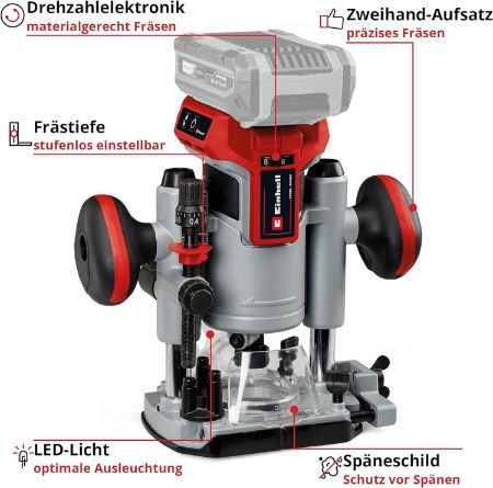 Einhell Professional TP RO 18 Akku Oberfräsen Kantenfräsen Set für 139,99€ (statt 155€)