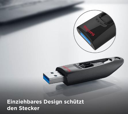 2er Pack SanDisk Ultra USB 3.0 Flash Laufwerk, 64 GB für 14,99€ (statt 22€)