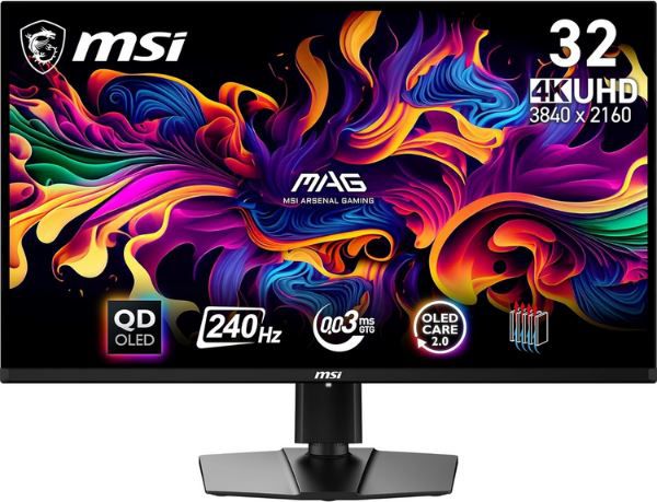 MSI MAG 321UPX QD OLED 31.5 4K UHD Gaming Monitor für 929,99€ (statt 1.092€)