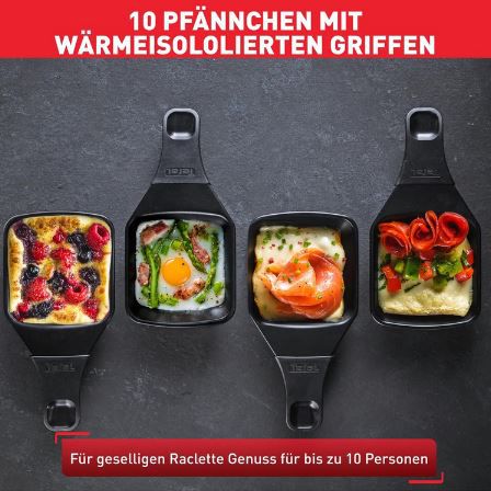 Tefal RE4588 Ambiance Raclette für 10 Personen für 59,99€ (statt 70€)