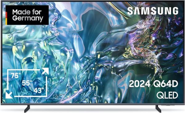 Samsung Q64D 75 QLED 4K Fernseher mit Quantum HDR für 999€ (statt 1.291€)