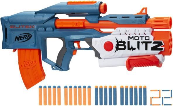 Hasbro Nerf Elite 2.0 Motoblitz Blaster inkl. 22 Darts für 23€ (statt 30€)