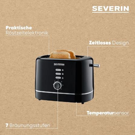 Severin AT 4321 Automatik Toaster für 2 Scheiben für 18,99€ (statt 24€)