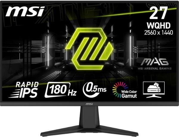 MSI MAG 275QF 27 WQHD Gaming Monitor mit 180Hz / 0.5ms für 189,99€ (statt 233€)