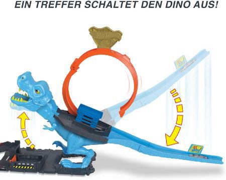 Hot Wheels HNP77 Autorennbahn T Rex Angriff für 27,99€ (statt 34€)