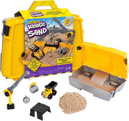 Kinetic Sand Baustellen Koffer mit 907g kinetischem Sand für 24,68€ (statt 30€)