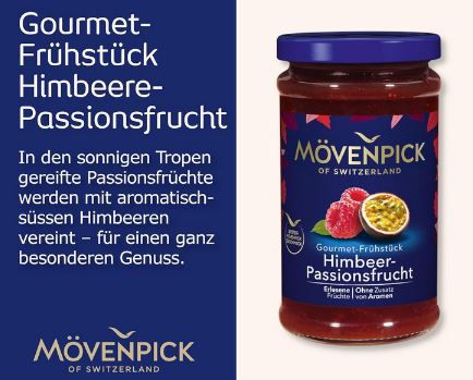 4 x 250g Mövenpick Gourmet Frühstück Himbeer Passionsfrucht für 9,65€ (statt 12€)