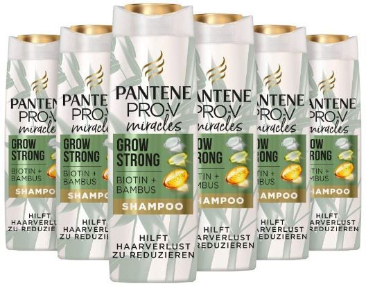 6er Pack Pantene Pro V Miracles Grow Strong Shampoo, je 250ml für 15€ (statt 24€)