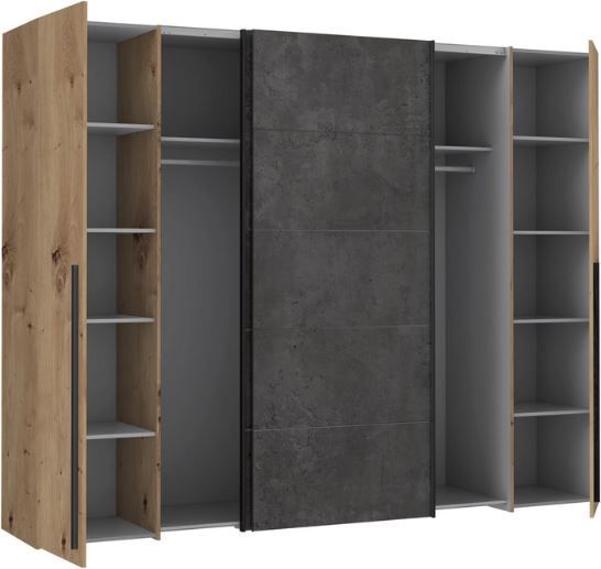 Forte Narago Schwebetürenschrank mit Drehtüren (270cm) für 348,98€ (statt 520€)