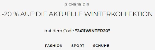 🤑 engelhorn: 20% Extra Rabatt auf die Winterkollektion   BOSS, Hilfiger, North Face uvm.