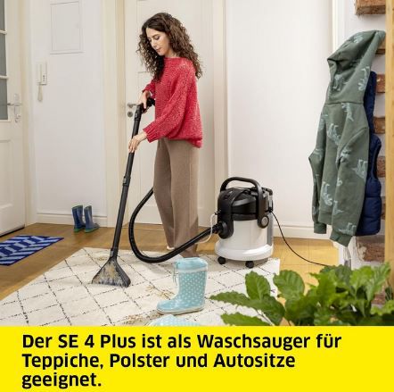 Kärcher SE 4 Plus Waschsauger, 1000 W für 199,99€ (statt 245€)