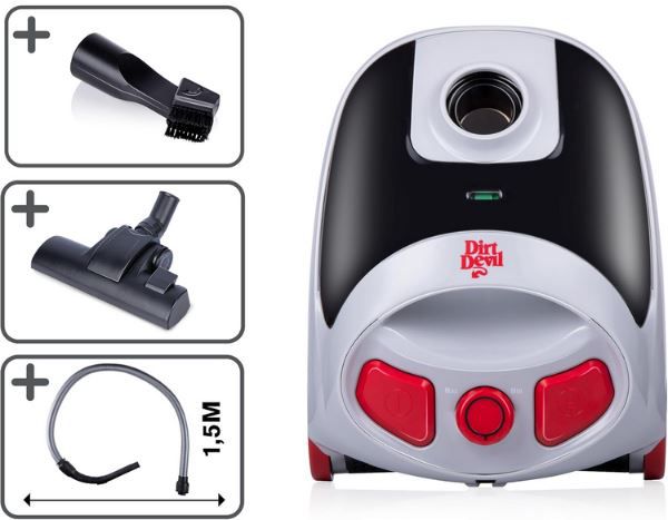 Dirt Devil DD2001 Staubsauger mit Beutel, 800W für 59,99€ (statt 73€)