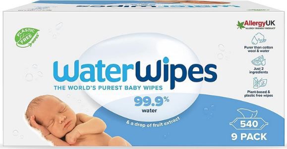 540x WaterWipes plastikfreie Reinigungstücher für Babys ab 20€ (statt 27€)