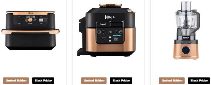 🔥 Ninja Black Friday Deals bis zu 110€ Rabatt   z.B. Deluxe Foodi Fritteuse ab 162€ (statt 230€)