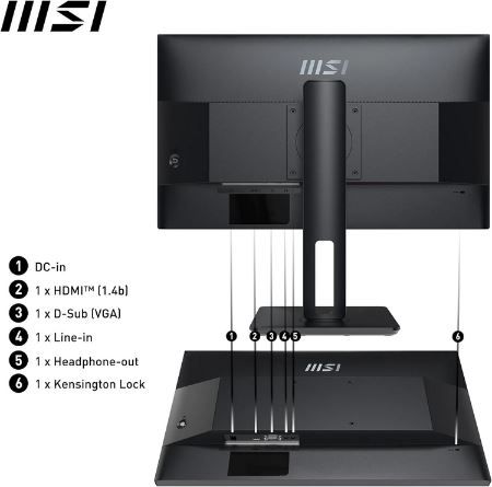 MSI PRO MP251P 24,5 FHD Büromonitor mit 100 Hz für 89,99€ (statt 112€)