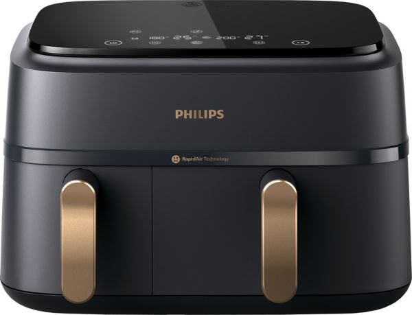 🍟 Philips NA352/00 3000 Series Dual Basket Heißluftfritteuse, 9L für 139€ (statt 169€)