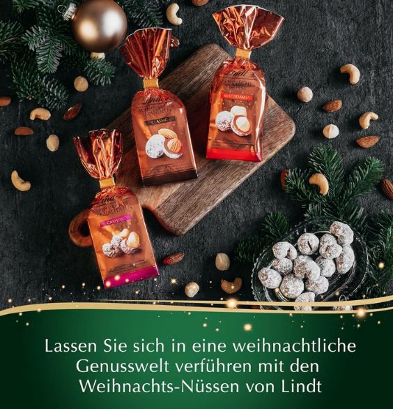 3 x 100g Lindt Weihnachts Mandeln mit Schokolade für 8,69€ (statt 13€)