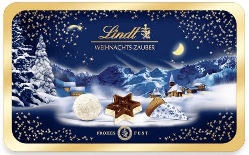 Lindt Weihnachts Zauber Pralinés, 200g in Pralinen Dose für 9,79€ (statt 18€)