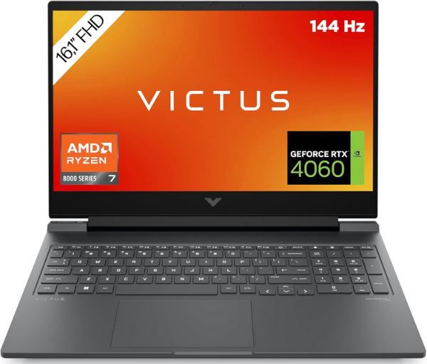 HP Victus 16,1 FHD Gaming Laptop mit Ryzen 7 8840H + RTX 4060 für 1.099€ (statt 1.399€)